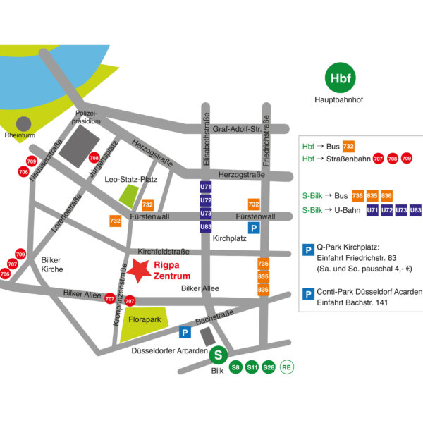 Karte Rigpa Zentrum Düsseldorf